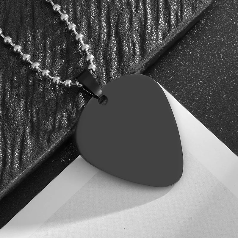 Lifeblood Jewels - Stainless Steel Classic Geometric Polygonal Black Square Natural Stone Necklace Pendant for Men. Also suitable for women.