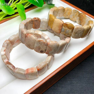 Natural Coral Jewels® - Yellow coral beaded bracelet for men and women - NaturJewels®